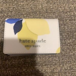 Kate Spade trifold lemon wallet
